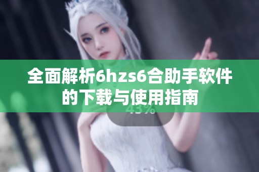 全面解析6hzs6合助手软件的下载与使用指南