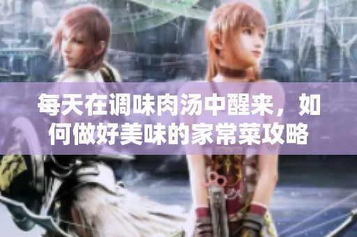每天在调味肉汤中醒来,如何做好美味的家常菜攻略