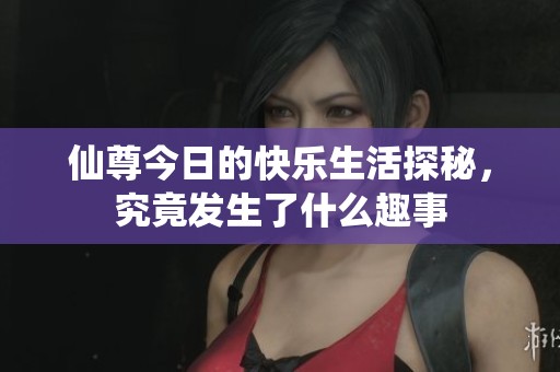 仙尊今日的快乐生活探秘,究竟发生了什么趣事
