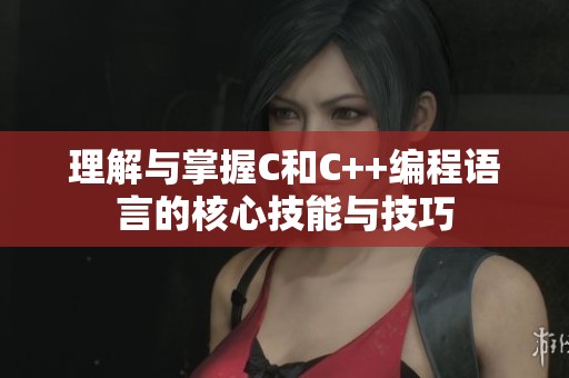 理解与掌握c和c 编程语言的核心技能与技巧